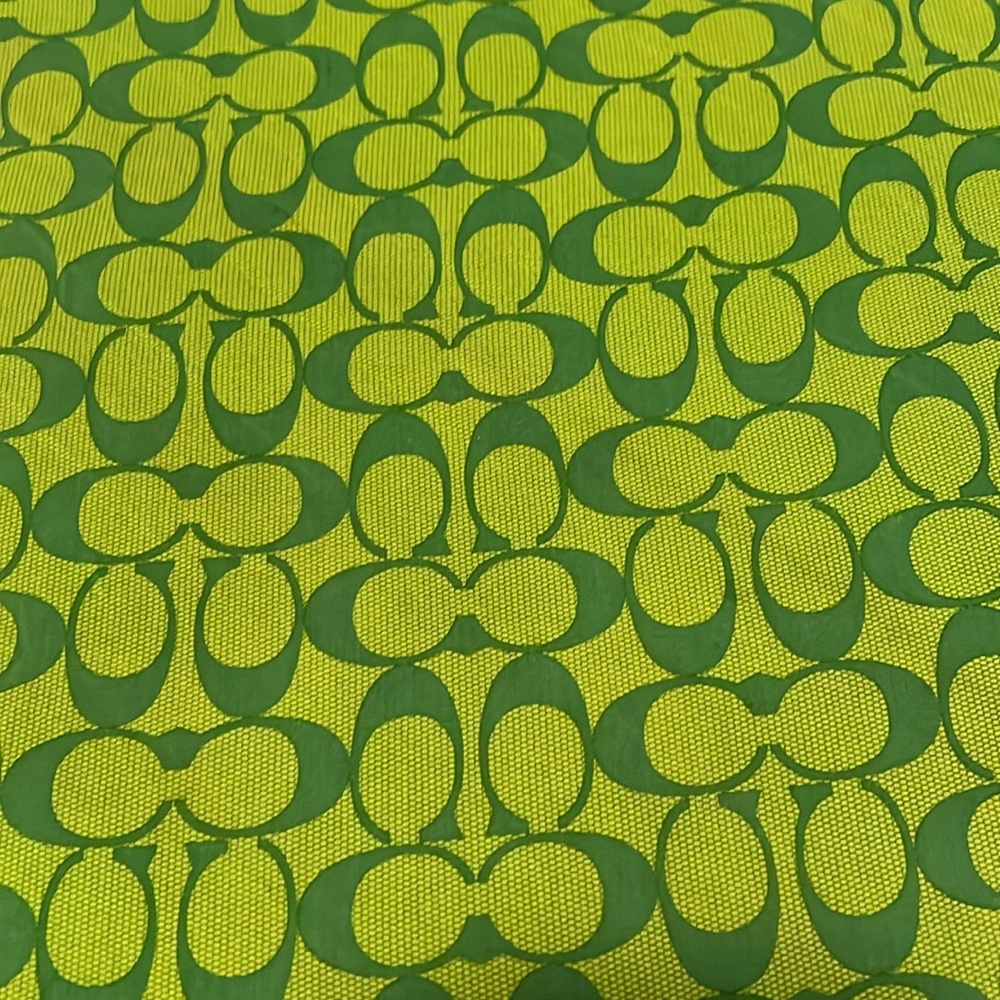 Beautiful Green Signature COACH Scarf